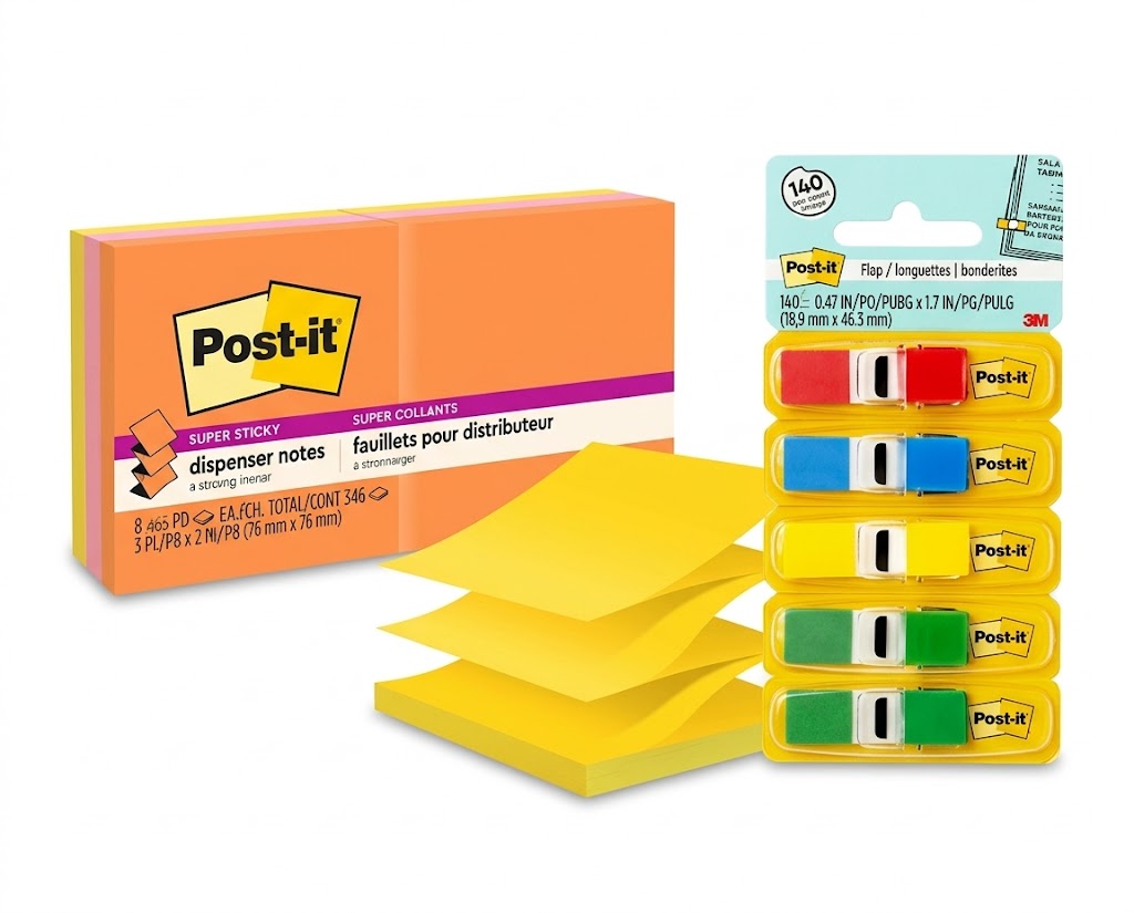 Adhesive Notes Flags Tabs